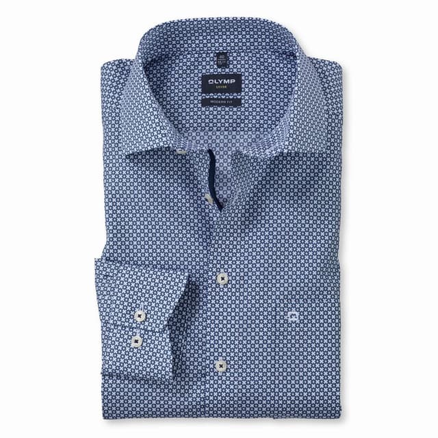 Мужская сорочка в полоску с удлиненными рукавами Olymp Luxor