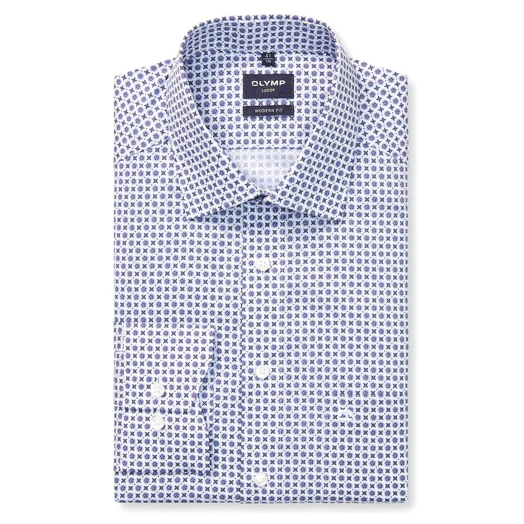 Мужская сорочка с узором Olymp Luxor | Фото 1