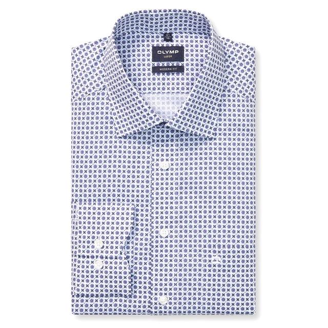  Мужская сорочка с узором Olymp Luxor
