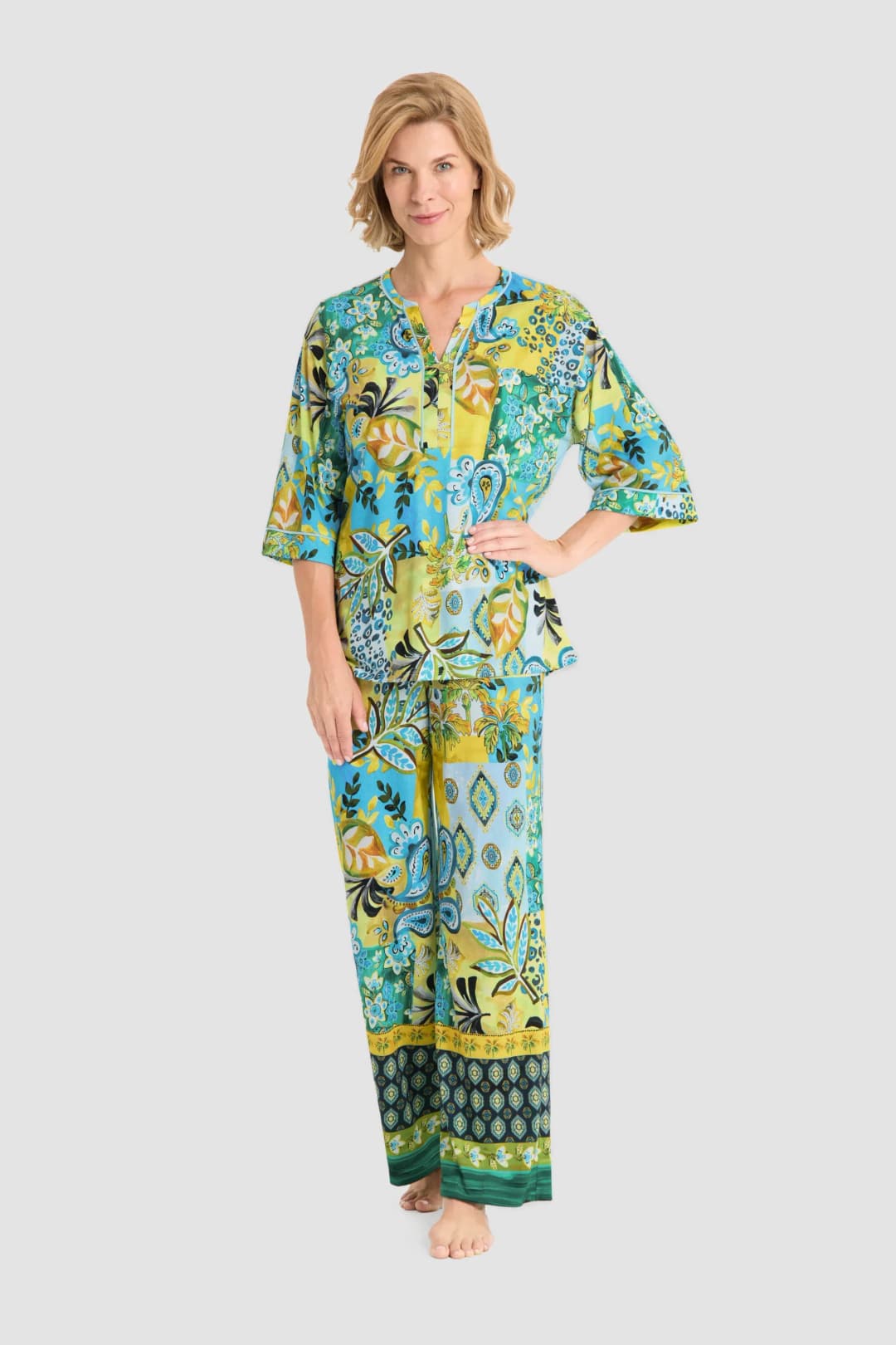 Женская пижама из хлопка и модала Rosch | Фото 2