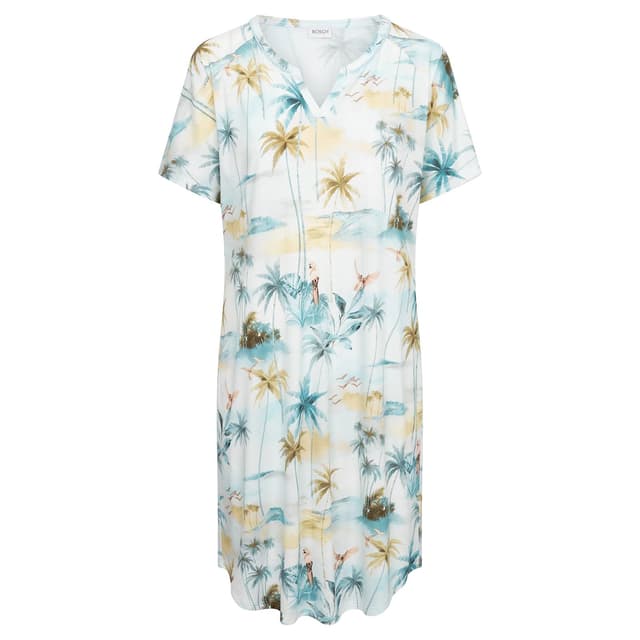 Женская ночная сорочка из хлопка и модала Rosch