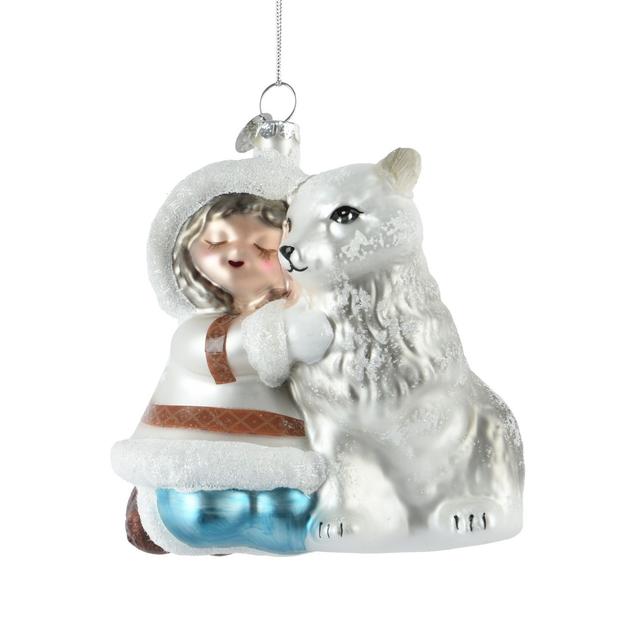 Ёлочная игрушка Медведь с ребенком Kaemingk