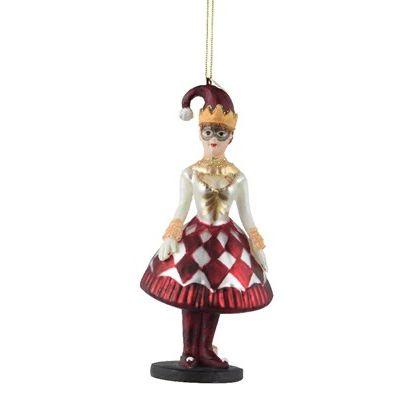 Ёлочная игрушка Девушка-шут Kaemingk