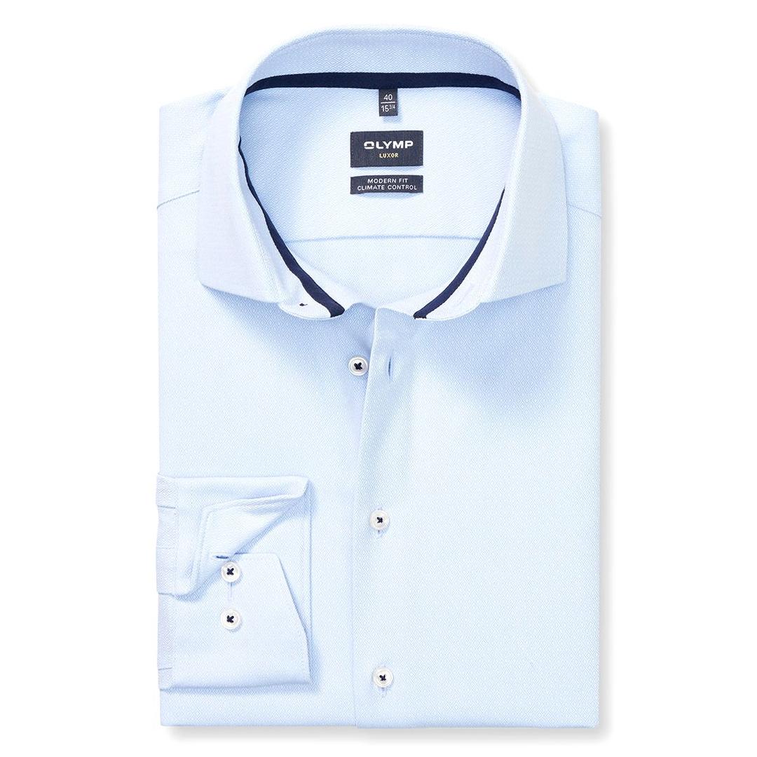 Мужская фактурная сорочка Olymp Luxor | Фото 1