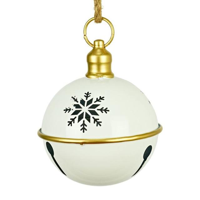 Ёлочная игрушка Бубенчик со снежинкой