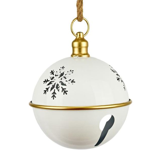 Ёлочная игрушка Бубенчик со снежинкой