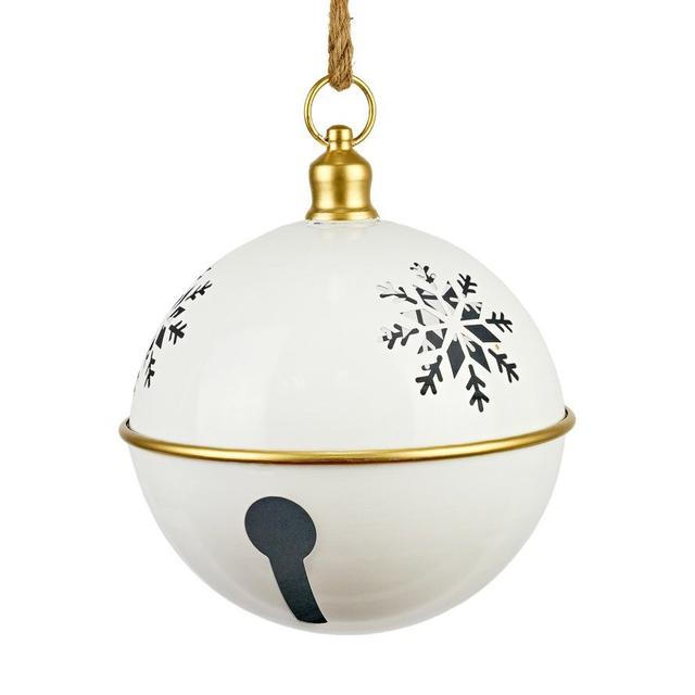 Ёлочная игрушка Бубенчик со снежинкой
