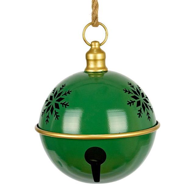 Ёлочная игрушка Бубенчик со снежинкой