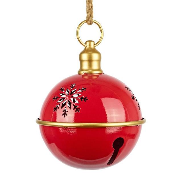 Ёлочная игрушка Бубенчик со снежинкой