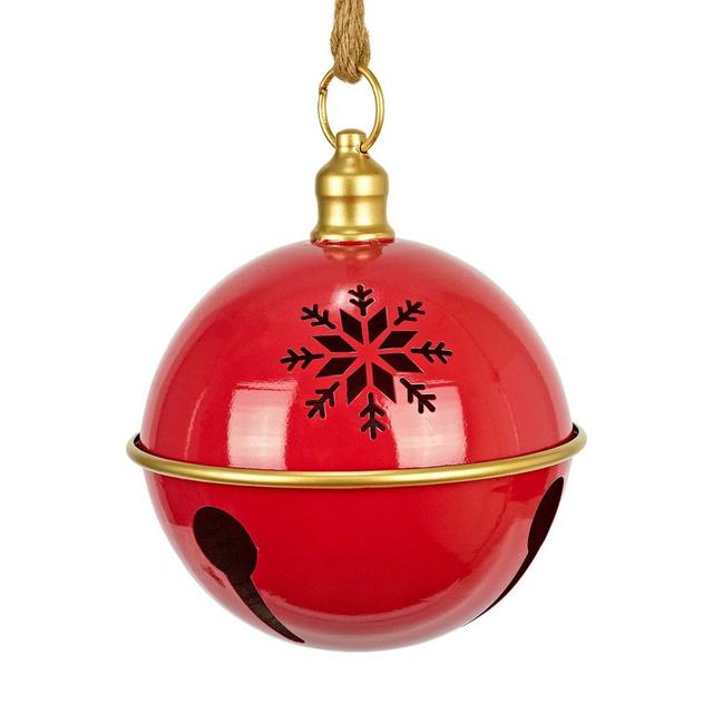 Ёлочная игрушка Бубенчик со снежинкой