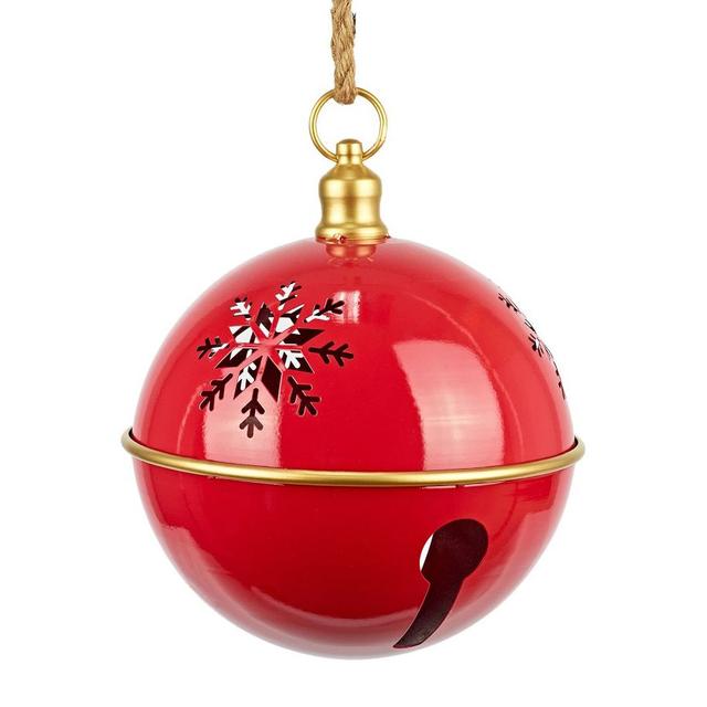 Ёлочная игрушка Бубенчик со снежинкой