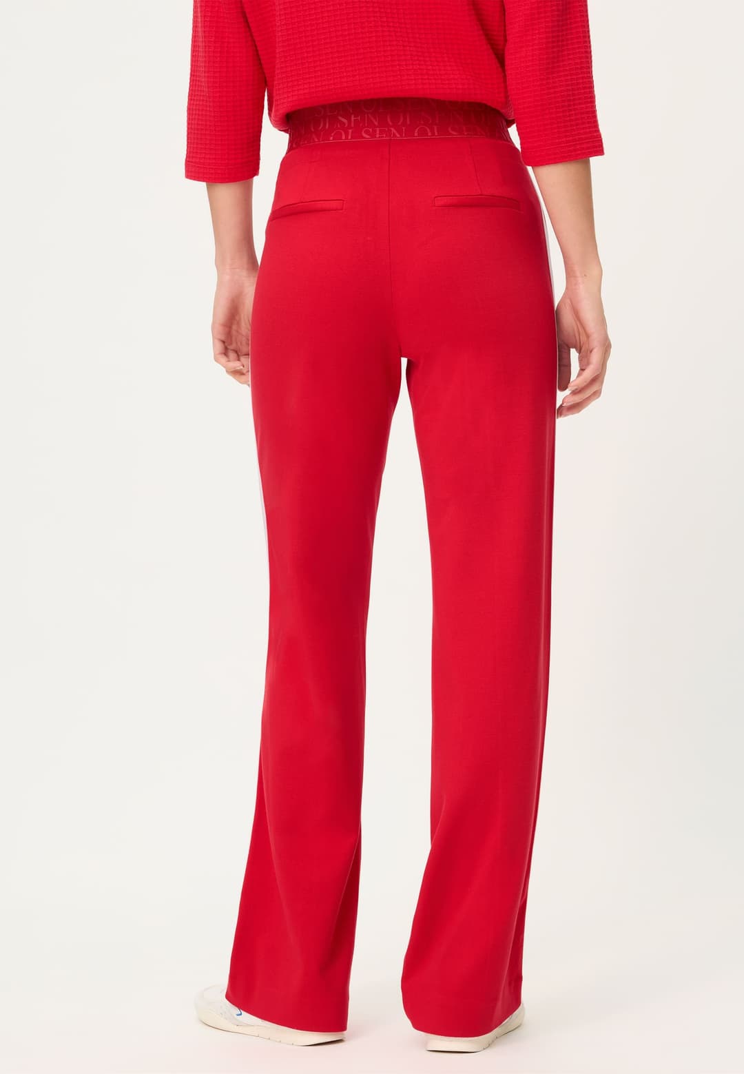 Женские трикотажные брюки с лампасами Olsen | Фото 3