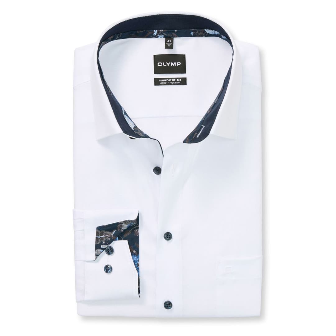 Мужская фактурная сорочка свободного кроя Olymp Luxor | Фото 1