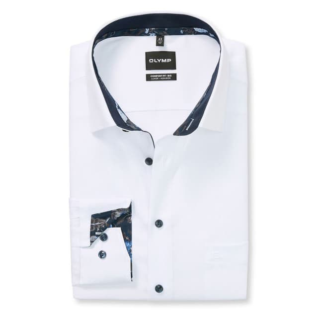 Мужская фактурная сорочка свободного кроя Olymp Luxor