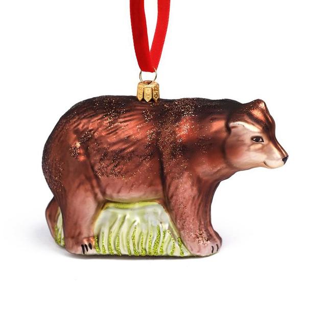 Ёлочная игрушка Бурый медведь Hanco