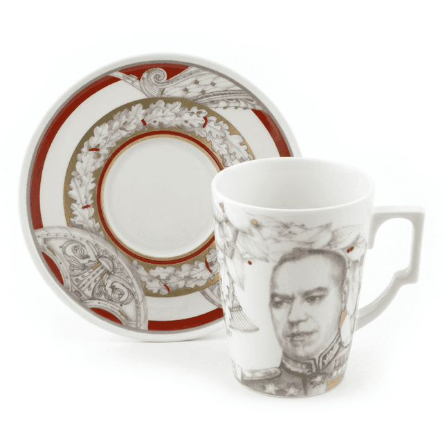 Бокал с блюдцем ИФЗ Маршалы победы Георгий Жуков