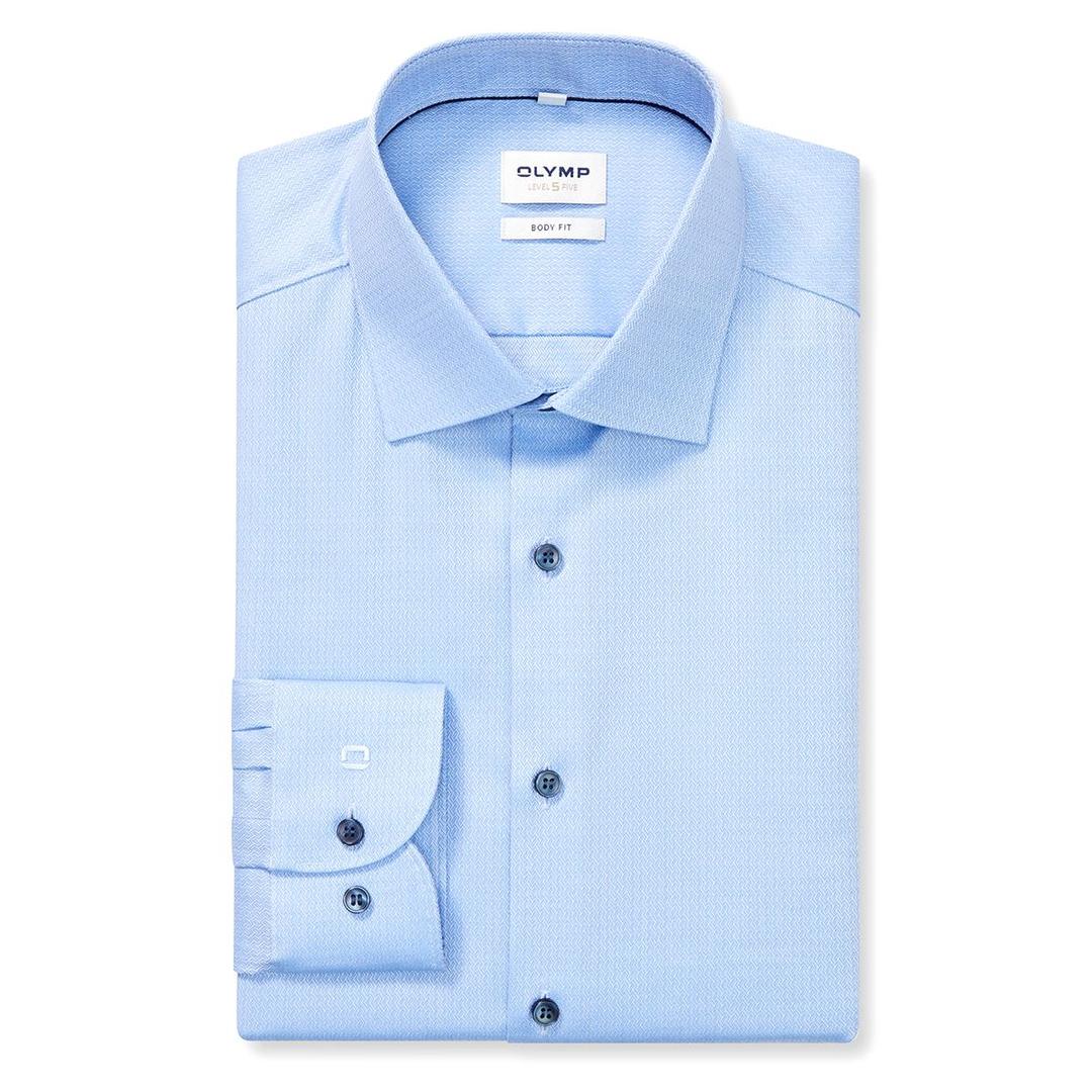 Мужская фактурная сорочка Olymp Level Five с удлиненными рукавами | Фото 1
