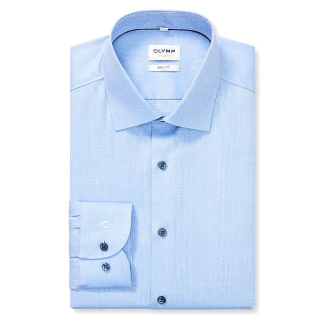  Мужская фактурная сорочка Olymp Level Five с удлиненными рукавами