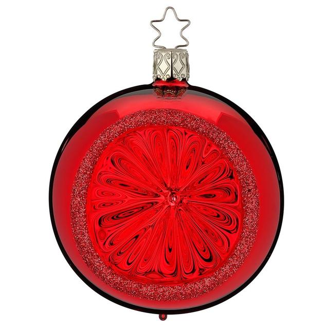 Ёлочная игрушка Шар-семафор Inge Glas, 10 см