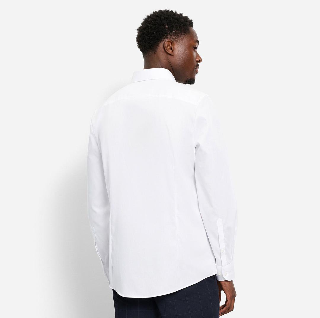Мужская классическая белая сорочка Olymp Level Five | Фото 4