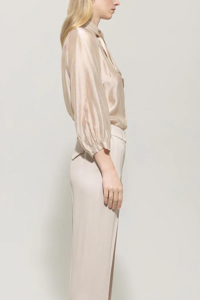 Полупрозрачная блузка с завязками Luisa Cerano | Фото 3