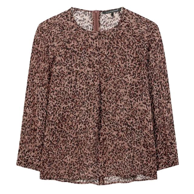 Блузка с анималистичным принтом Luisa Cerano