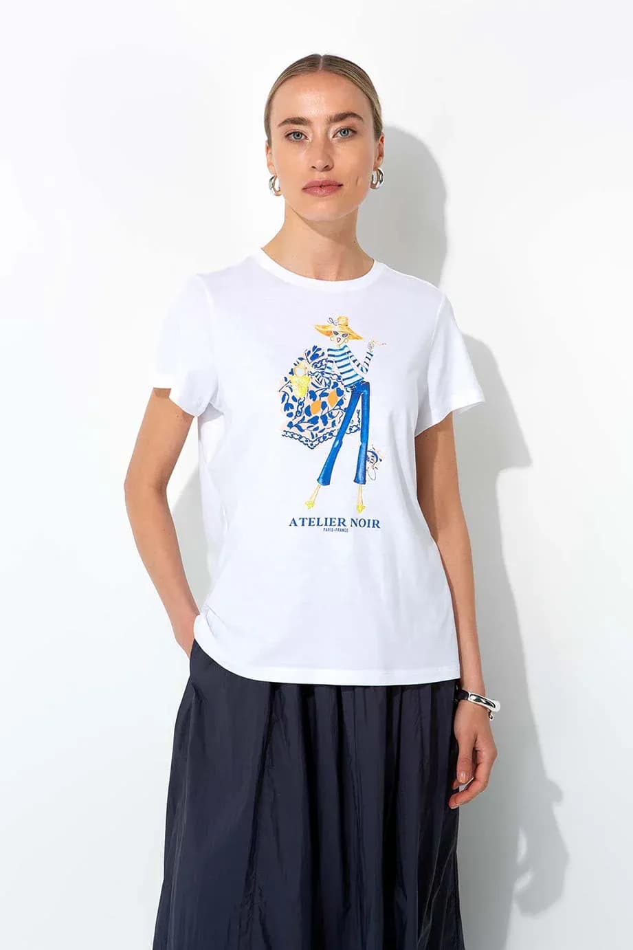 Женская футболка CAT NOIR | Фото 2