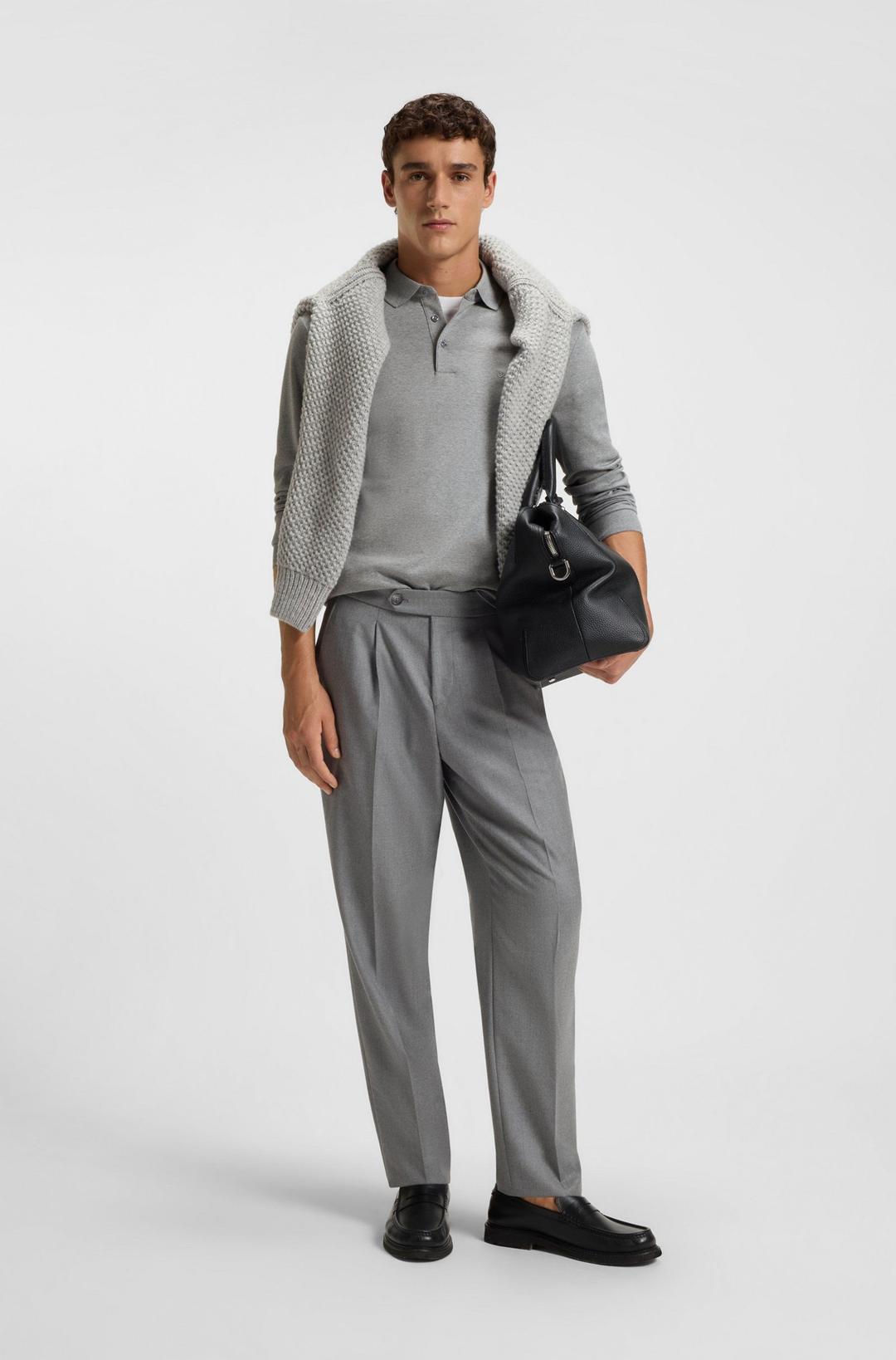 Мужское хлопковое поло BOSS Black | Фото 4