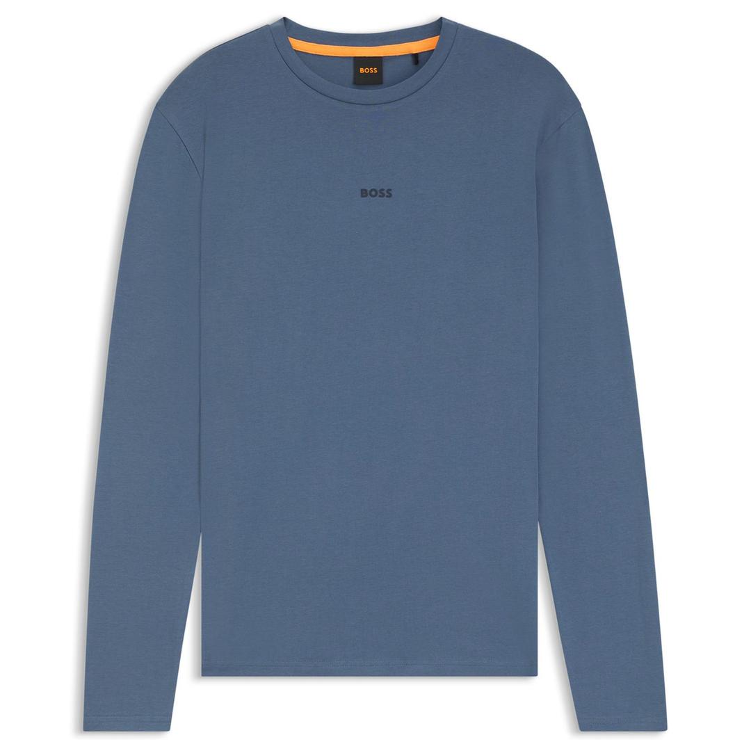 Мужской лонгслив из эластичного хлопка BOSS Orange | Фото 1