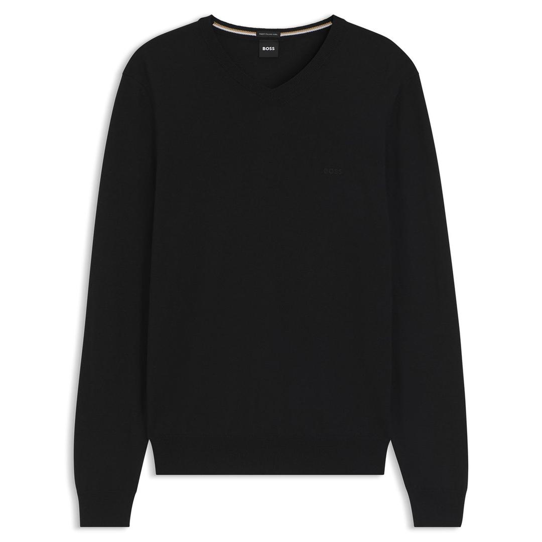 Мужской джемпер из шерсти BOSS Black | Фото 1