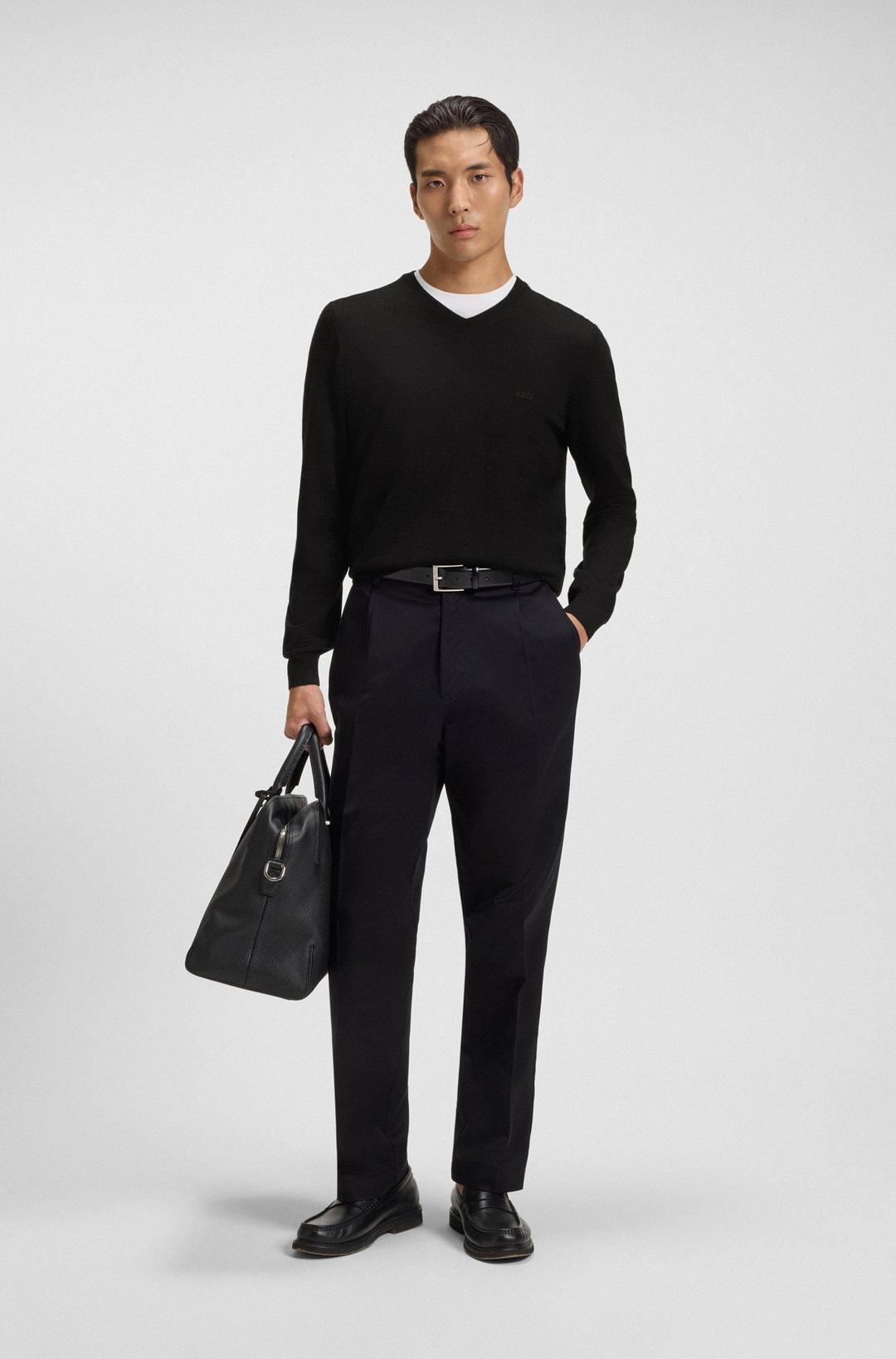 Мужской джемпер из шерсти BOSS Black | Фото 4