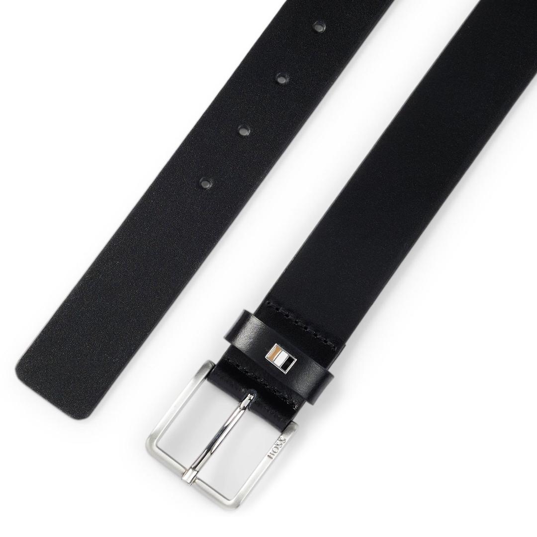 Мужской кожаный ремень BOSS Black | Фото 3