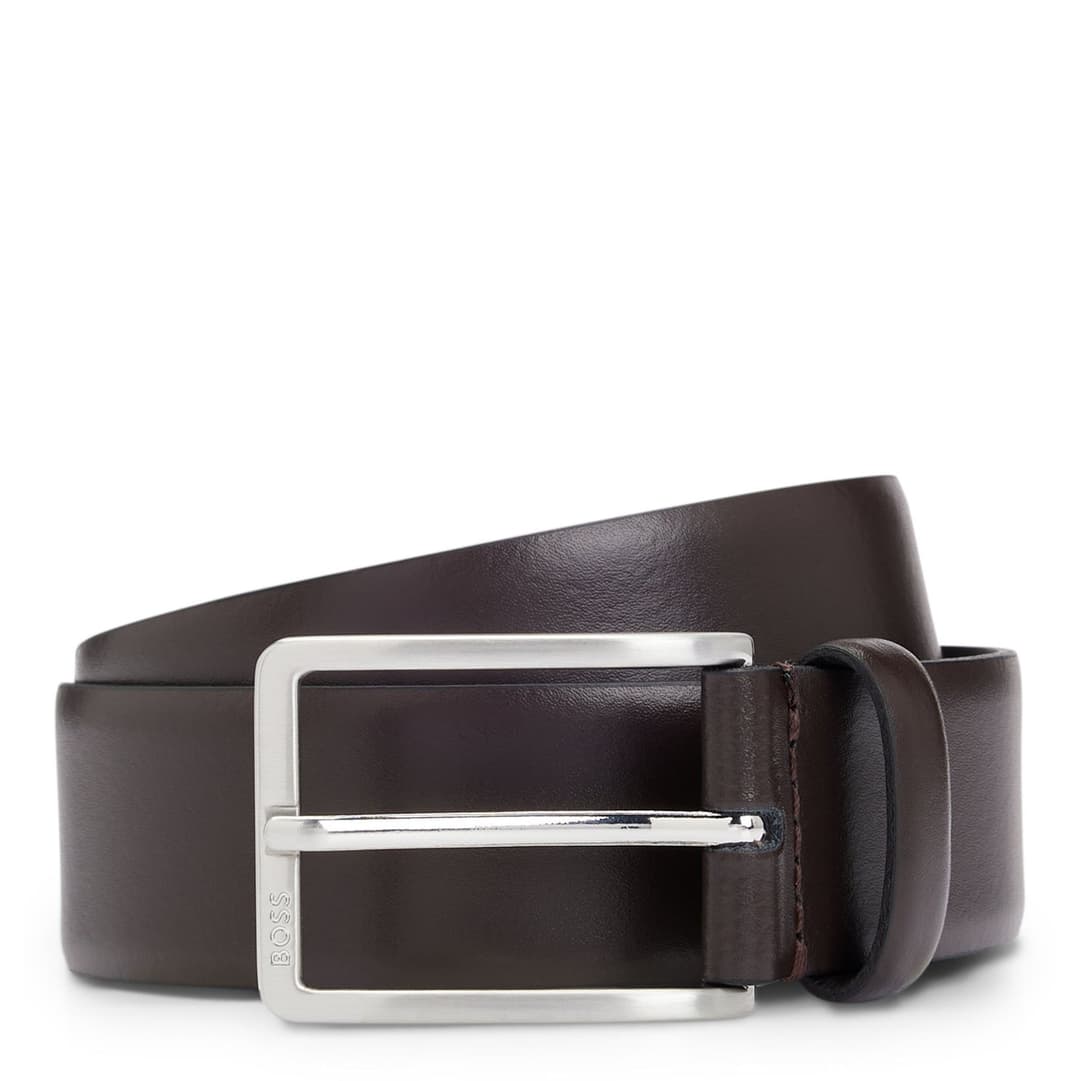 Мужской кожаный ремень BOSS Black | Фото 1