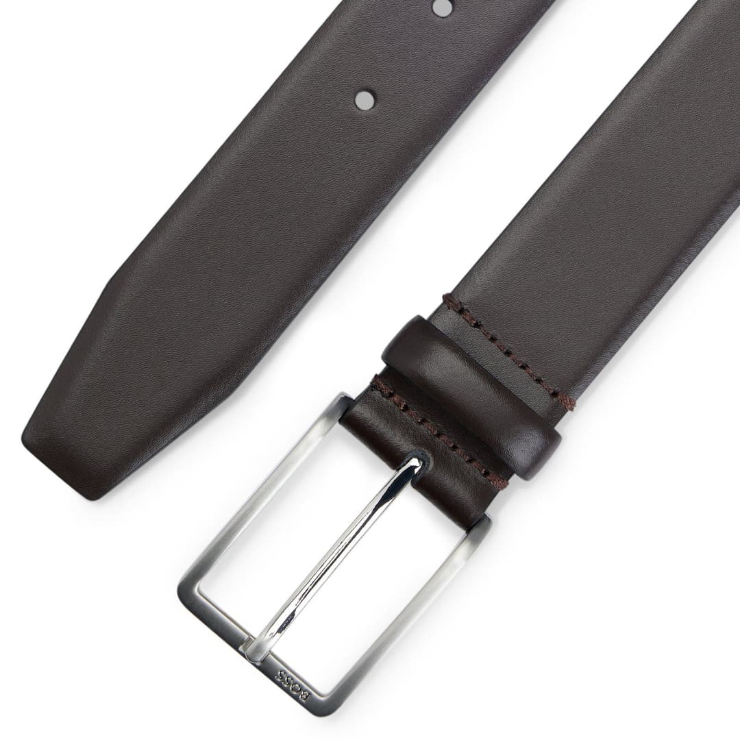 Мужской кожаный ремень BOSS Black | Фото 2