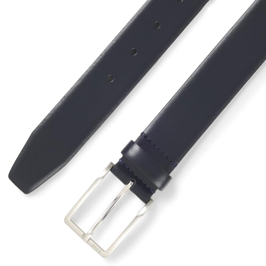 Мужской кожаный ремень BOSS Black | Фото 3