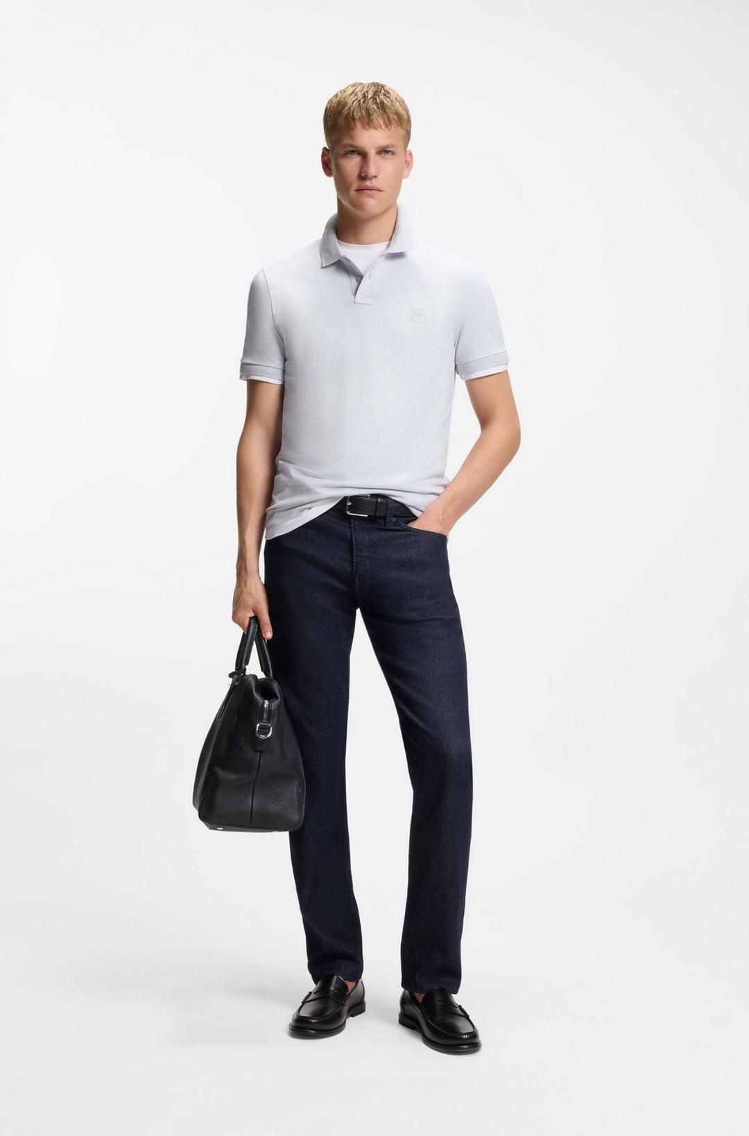 Мужское поло с нашивкой-логотипом BOSS Orange | Фото 4