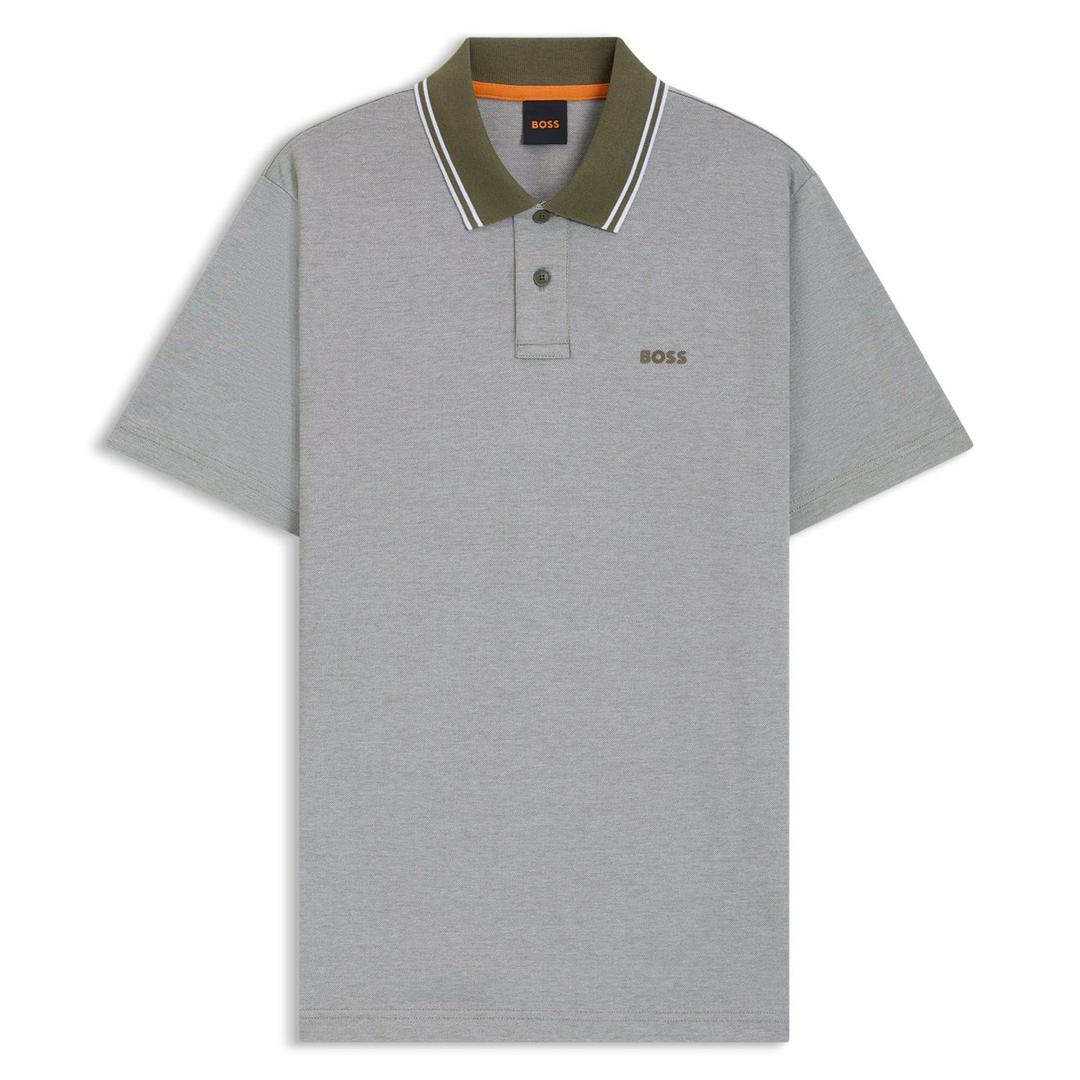 Мужское поло меланж BOSS Orange | Фото 1