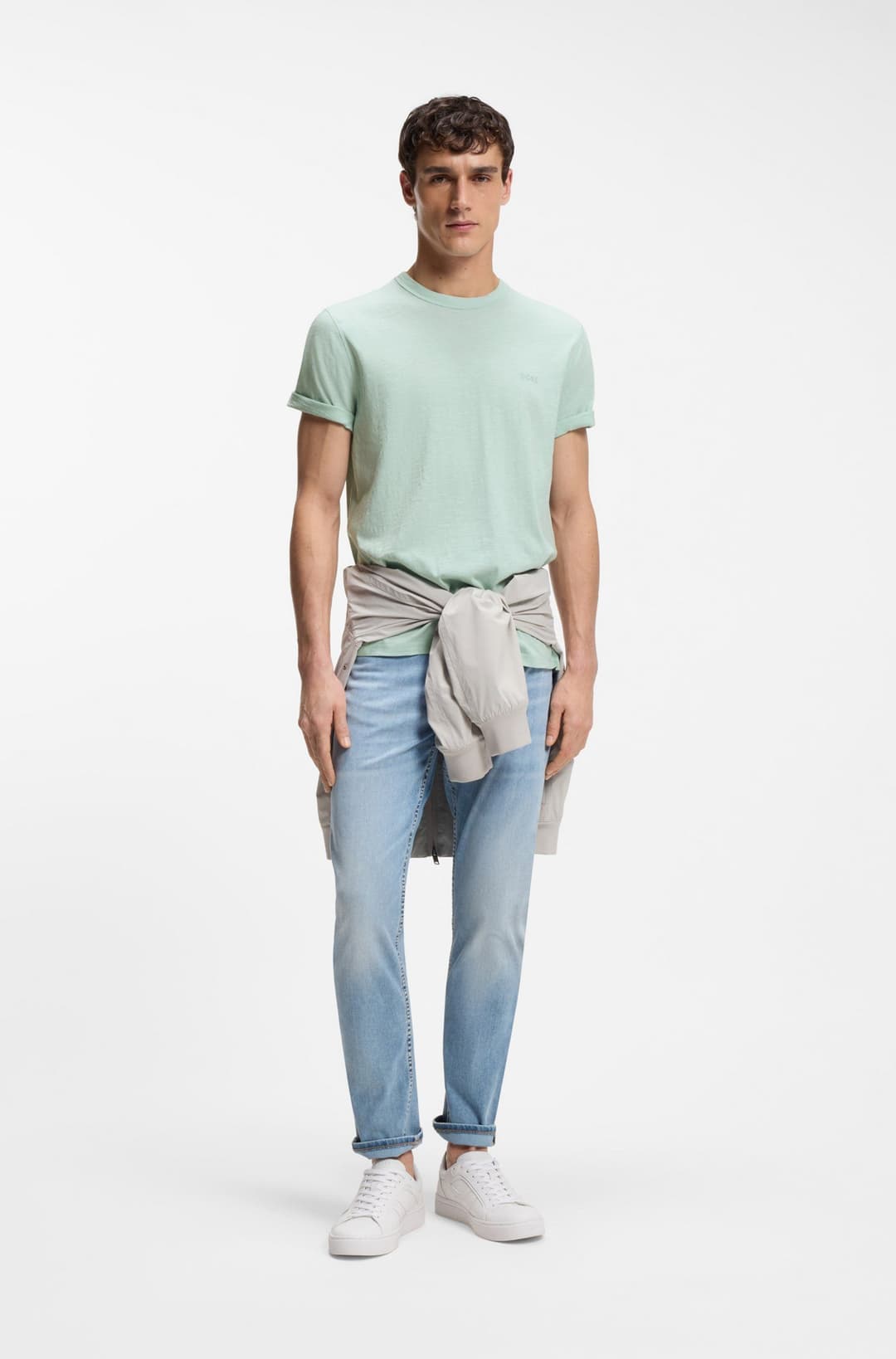 Мужская футболка меланж BOSS Orange | Фото 4