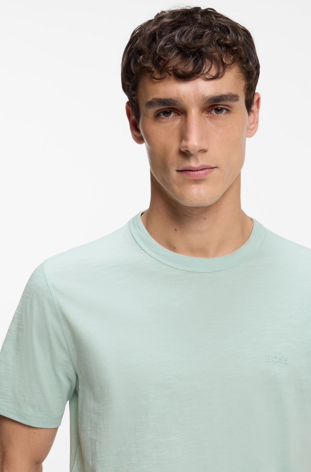 Мужская футболка меланж BOSS Orange | Фото 3