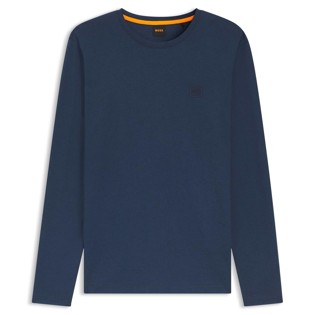 Мужской лонгслив из хлопка BOSS Orange | Фото 1