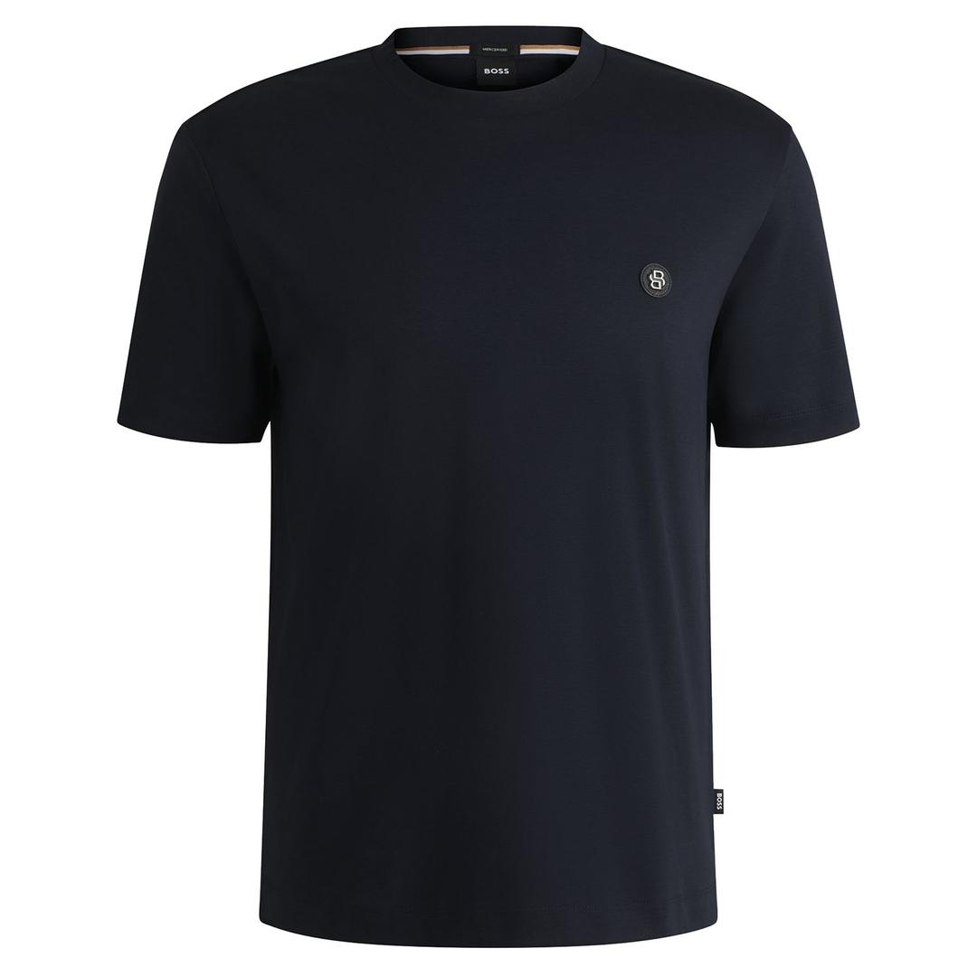 Мужская футболка из мерсеризованного хлопка BOSS Black | Фото 1