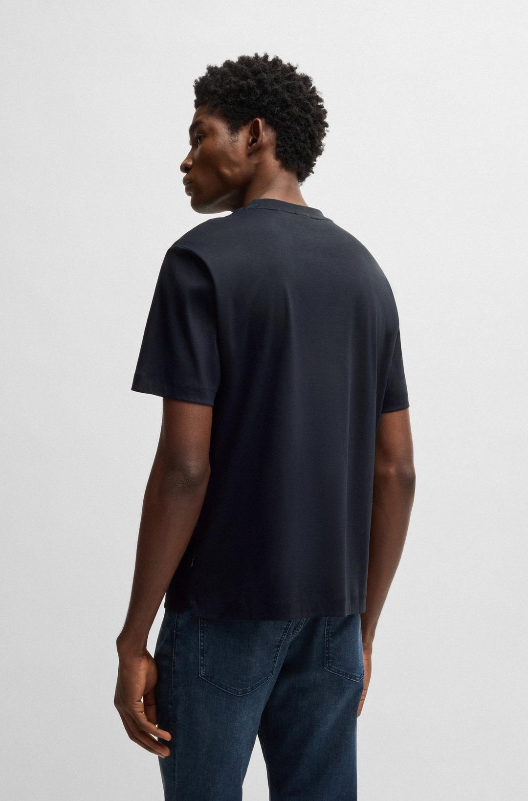 Мужская футболка из мерсеризованного хлопка BOSS Black | Фото 3