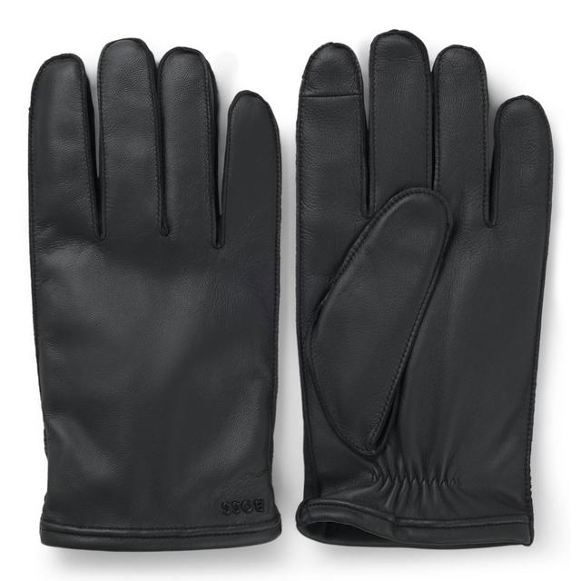 Мужские кожаные перчатки BOSS
