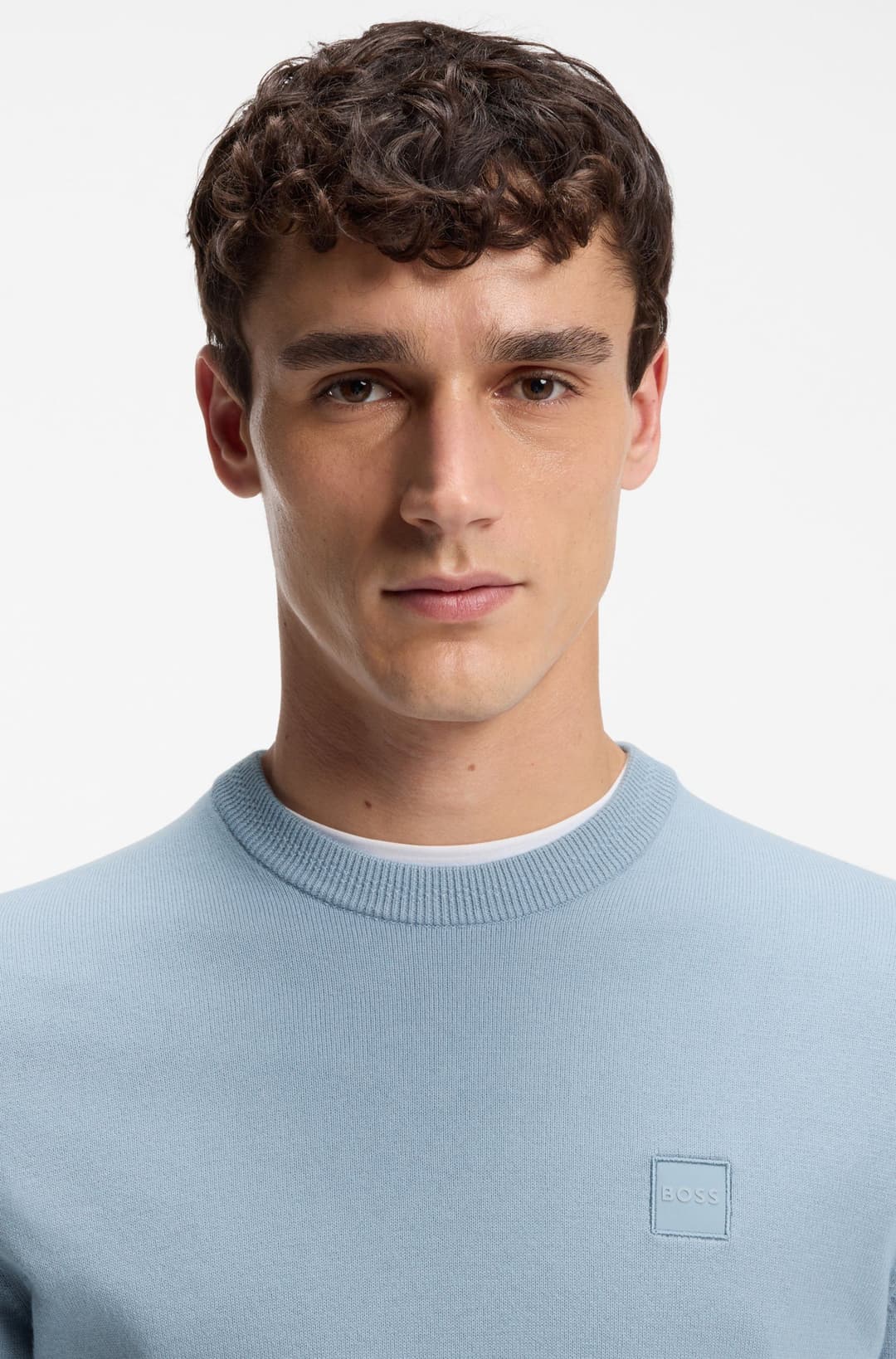 Мужской джемпер из хлопка с кашемиром BOSS Orange | Фото 3