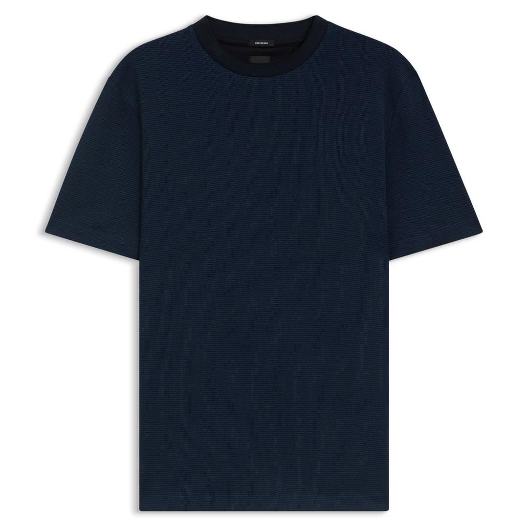 Мужская футболка из структурированного хлопка BOSS Black | Фото 1