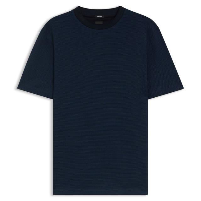 Мужская футболка из структурированного хлопка BOSS Black