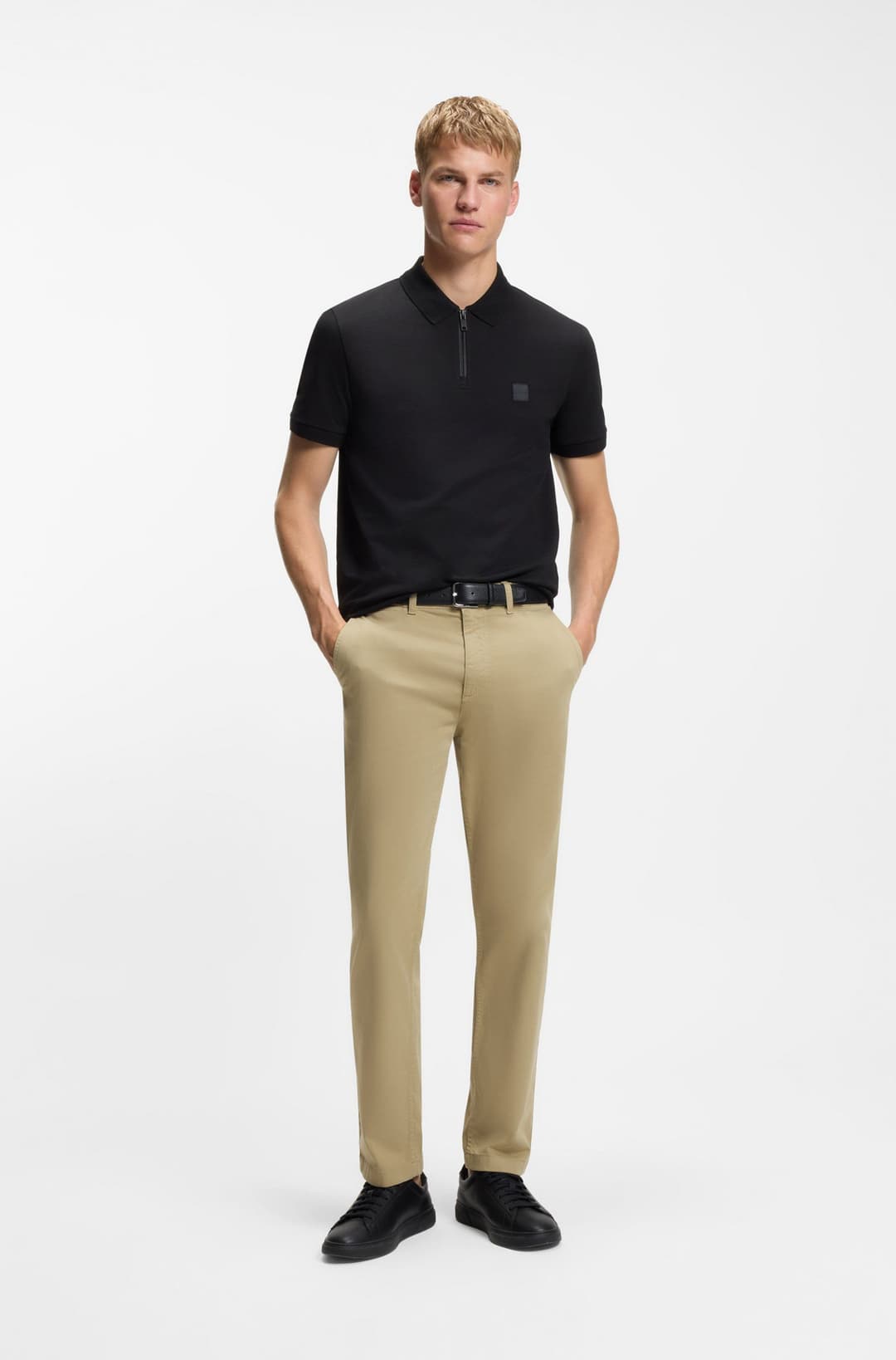  Мужские хлопковые брюки прямого кроя BOSS Orange | Фото 5