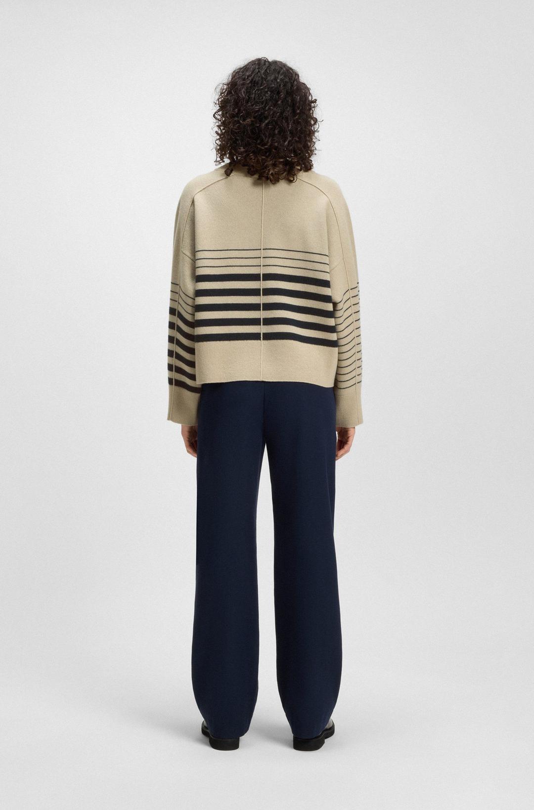 Женский джемпер в полоску BOSS  | Фото 3