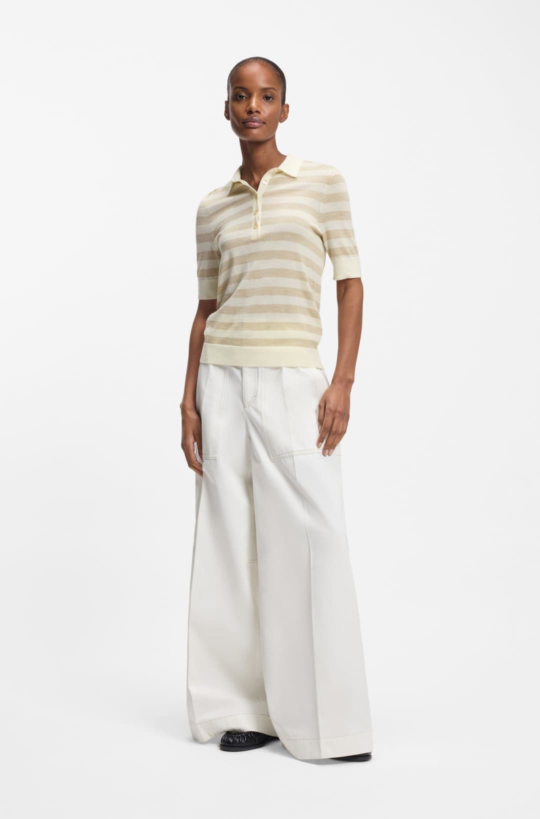 Женский джемпер-поло  BOSS  | Фото 5