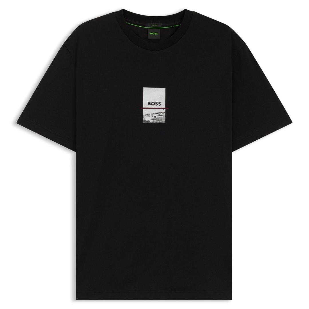 Мужская футболка из эластичного хлопка BOSS Green | Фото 1
